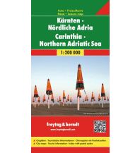 Straßenkarten Österreich freytag & berndt Auto & Freizeitkarte Kärnten, Nördliche Adria 1:200.000 KOMPASS freytag & berndt
