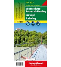Hiking Maps Austria WK 432 Donauradweg Passau - Eferding - Sauwald - Schärding, Wanderkarte 1:50.000 Freytag-Berndt und ARTARIA