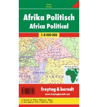 Poster und Wandkarten Wandkarte: Afrika politisch 1:8.000.000 KOMPASS freytag & berndt