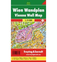 Poster and Wall Maps Wandkarte: Wien Wandplan 1:15.000 Freytag-Berndt und Artaria