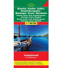 Road Maps Serbia freytag & berndt Auto + Feizeitkarte, Slowenien - Kroatien - Serbien - Bosnien Herzegowina - Montenegro - Mazedonien 1:1.000.000 Freytag-Berndt und ARTARIA