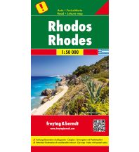 Straßenkarten Griechenland freytag & berndt Auto + Freizeitkarte Griechenland, Rhodos 1:50.000 KOMPASS freytag & berndt