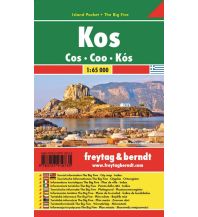 Road Maps Greece Kos, Autokarte 1:65.000, Island Pocket + The Big Five Freytag-Berndt und ARTARIA