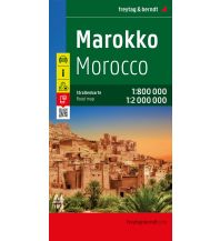 Straßenkarten Marokko Marokko, Autokarte 1:800.000 - 1:2.000.000, freytag & berndt KOMPASS freytag & berndt