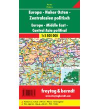 Poster and Wall Maps Wandkarte: Europa - Naher Osten - Zentralasien politisch, 1:5,5 Mill, Poster Freytag-Berndt und Artaria