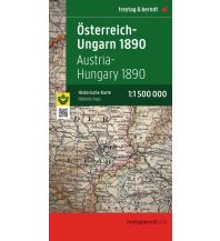 Road Maps Hungary Österreich-Ungarn 1890, 1:1,5 Mio., Historische Karte, freytag & berndt Freytag-Berndt und ARTARIA