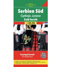 Road Maps Serbia Serbien Süd, Autokarte 1:200.000 Freytag-Berndt und ARTARIA