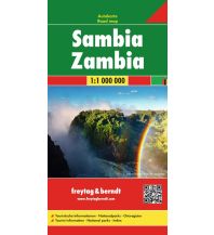 Straßenkarten Afrika f&b Autokarte Sambia 1:1 Mio. KOMPASS freytag & berndt