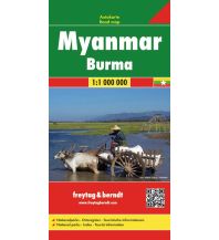 Straßenkarten Asien f&b Autokarte Myanmar - Burma 1:1 Mio. Freytag-Berndt und ARTARIA