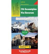 Marienpilgerwege I26 Gesamtplan Via Slavorum, Weitwanderkarte 1.500.000 Freytag-Berndt und ARTARIA