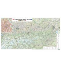 Poster und Wandkarten Wandkarte: Österreich physisch Großformat 1:300.000 KOMPASS freytag & berndt