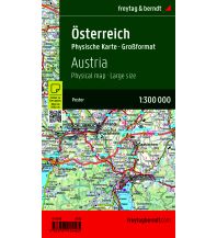 Poster und Wandkarten Wandkarte: Österreich physisch Großformat 1:300.000 KOMPASS freytag & berndt
