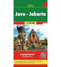 Straßenkarten Asien f&b Autokarte Java - Jakarta 1:750.000 KOMPASS freytag & berndt