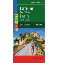 Road Maps Italy freytag & berndt Auto + Freizeitkarte Latium -  Rom - Vatikan 1:150.000 Freytag-Berndt und ARTARIA