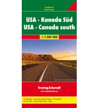 Road Maps f&b Autokarte USA - Kanada Süd 1:3 Mio. Freytag-Berndt und ARTARIA