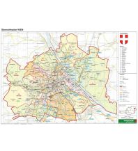 Schulhandkarten Wien politisch - A3, Planokarte 1:85.000 Freytag-Berndt und ARTARIA