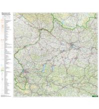 Poster and Wall Maps Wandkarte: Oberösterreich - Salzkammergut 1:200.000 Freytag-Berndt und Artaria