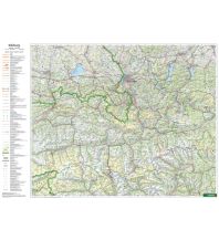 Poster und Wandkarten Wandkarte: Salzburg - Salzkammergut 1:200.000 KOMPASS freytag & berndt