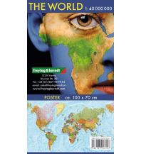 Poster und Wandkarten Wandkarte: The World, international 1:40.000.000 KOMPASS freytag & berndt