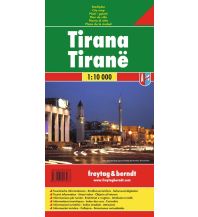 Stadtpläne Tirana, Stadtplan 1:10.000 KOMPASS freytag & berndt