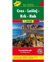 Road Maps Croatia Cres - Lošinj - Krk - Rab, Autokarte 1:100.000, freytag & berndt Freytag-Berndt und ARTARIA