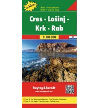 Road Maps Croatia Cres - Lošinj - Krk - Rab, Autokarte 1:100.000, freytag & berndt Freytag-Berndt und ARTARIA