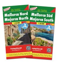 Straßenkarten freytag & berndt Auto + Freizeitkartenset Mallorca Nord & Süd 1:50.000 KOMPASS freytag & berndt