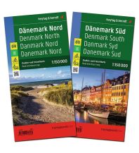 Road Maps Denmark Dänemark, Straßenkarten-Set 1:150.000, freytag & berndt Freytag-Berndt und ARTARIA