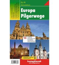 Hiking Maps Europe Europa Pilgerwege, Weitwanderkarte 1:2 Mio. - 1:3,5 Mio. Freytag-Berndt und ARTARIA