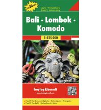 Road Maps f&b Autokarte Bali - Lombok - Komodo 1:125.000 Freytag-Berndt und ARTARIA