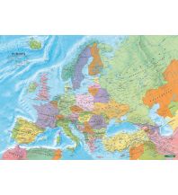 Poster und Wandkarten Wandkarte-Metallbestäbt: Europa politisch 1:6 Mio. KOMPASS freytag & berndt