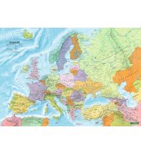 Poster und Wandkarten Europe political, Poster 1:6 Mill., Flat in tube KOMPASS freytag & berndt