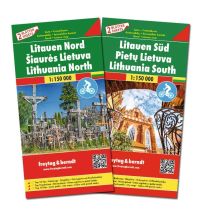 Straßenkarten Baltikum Litauen, Autokarten Set 1:150.000 KOMPASS freytag & berndt