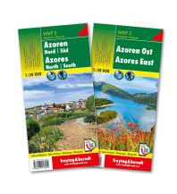 Hiking Maps Portugal Azoren, Wanderkarten-Set 1:50.000, WKP 3 Freytag-Berndt und ARTARIA