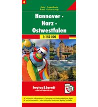 Road Maps Hannover - Harz - Ostwestfalen, Autokarte 1:150.000, Blatt 4 Freytag-Berndt und ARTARIA