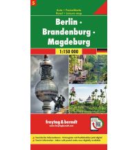Straßenkarten f&b Auto + Freizeitkarte 5, Berlin - Brandenburg - Magdeburg 1:150.000, Top 10 Tips KOMPASS freytag & berndt