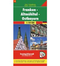 Road Maps Germany Franken - Altmühltal - Ostbayern, Autokarte 1:150 000, Blatt 10 Freytag-Berndt und ARTARIA
