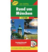 Road Maps Germany f&b Auto + Freizeitkarte 12, Rund um München 1:150.000, Top 10 Tips Freytag-Berndt und ARTARIA