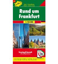 Road Maps Rund um Frankfurt, Autokarte 1:150.000, Top 10 Tips, Blatt 14 Freytag-Berndt und ARTARIA