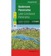 Straßenkarten Bodensee Panorama, Freizeitkarte 1:75.000 KOMPASS freytag & berndt