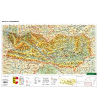 Schulhandkarten Schreibtischunterlage DUO, Schulhandkarte Kärnten 1:350.000 KOMPASS freytag & berndt