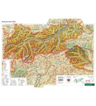 Schulhandkarten Schreibtischunterlage DUO, Schulhandkarte Tirol 1:400.000 KOMPASS freytag & berndt