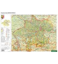Schulhandkarten Schreibtischunterlage DUO, Schulhandkarte Oberösterreich 1:400.000 KOMPASS freytag & berndt