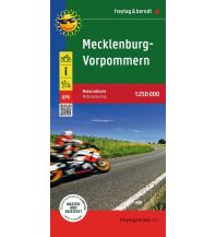 Motorcycle Maps Germany Mecklenburg-Vorpommern, Motorradkarte 1:250.000, freytag & berndt Freytag-Berndt und Artaria