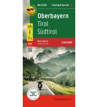 Motorradkarten Österreich Oberbayern, Motorradkarte 1:250.000, freytag & berndt KOMPASS freytag & berndt