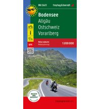 Motorradkarten Schweiz Bodensee, Motorradkarte 1:200.000, freytag & berndt Freytag-Berndt und Artaria
