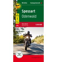 Motorradkarten Deutschland Spessart, Motorradkarte 1:200.000, freytag & berndt Freytag-Berndt und Artaria