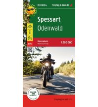 Motorradkarten Deutschland Spessart, Motorradkarte 1:200.000, freytag & berndt KOMPASS freytag & berndt