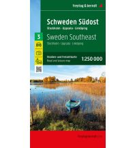 Road Maps Sweden Schweden Südost, Straßen- und Freizeitkarte 1:250.000, freytag & berndt Freytag-Berndt und ARTARIA