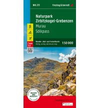 Wanderkarten Steiermark Naturpark Zirbitzkogel-Grebenzen, Wander-, Rad- und Freizeitkarte 1:50.000, freytag & berndt, WK 211 KOMPASS freytag & berndt